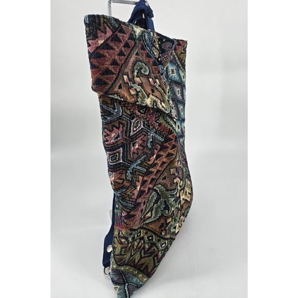 Carson Rogers Carogi Multi Color Tapestry Convertable Multi Backpack Sling Bag - Picture 3 of 11